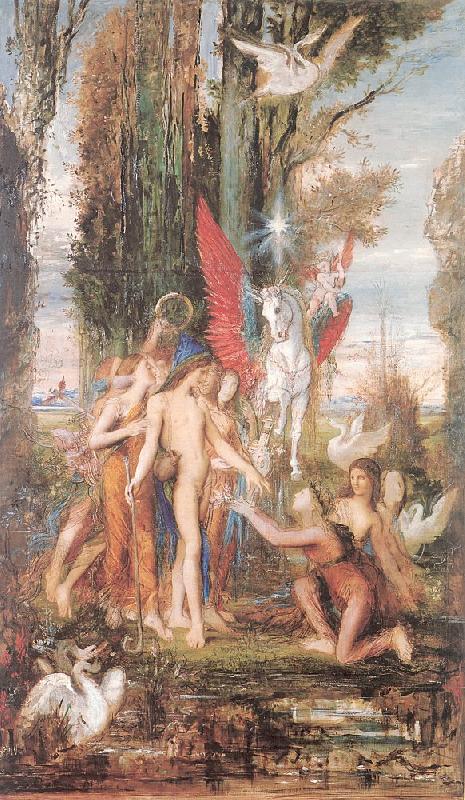 Gustave Moreau Hesiod and the Muses Sweden oil painting art